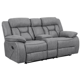 Coaster Furniture Higgins Grey Motion Loveseat