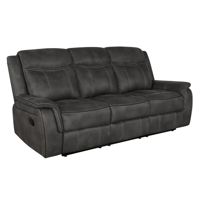 Coaster Furniture Lawrence Charcoal Motion Sofa CST-603504