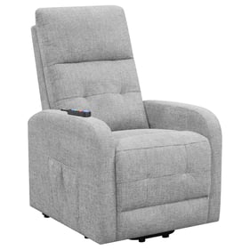 Coaster Furniture Howie Grey Tufted Power Lift Recliner