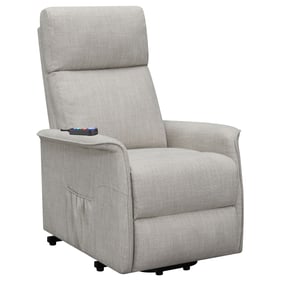 Coaster Furniture Herrera Beige Power Lift Recliner with Wired Remote