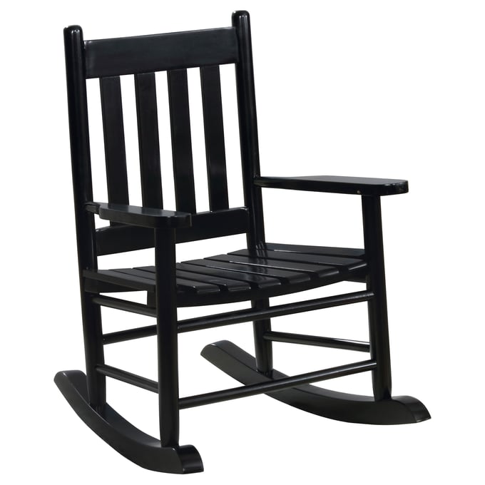 Coaster Furniture Annie Black Slat Back Youth Rocking Chair CST-609451