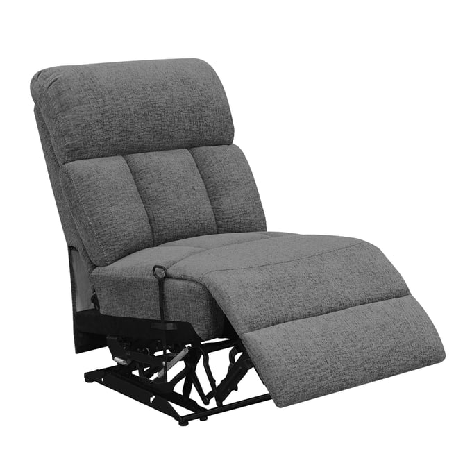 Coaster Furniture Bahrain Charcoal Armless Recliner CST-609540AR