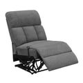 Bahrain Modular Sectional Armless Recliner Charcoal