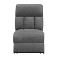 Bahrain Modular Sectional Armless Power Recliner Charcoal