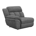 Bahrain Modular Sectional LAF Power Recliner Charcoal