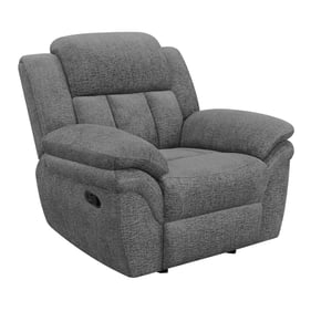 Coaster Furniture Bahrain Charcoal Glider Recliner