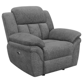 Coaster Furniture Bahrain Charcoal Power Glider Recliner