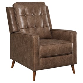 Coaster Furniture Davidson Brown Tufted Push Back Recliner