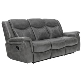 Coaster Furniture Conrad Grey Faux Leather Motion Sofa