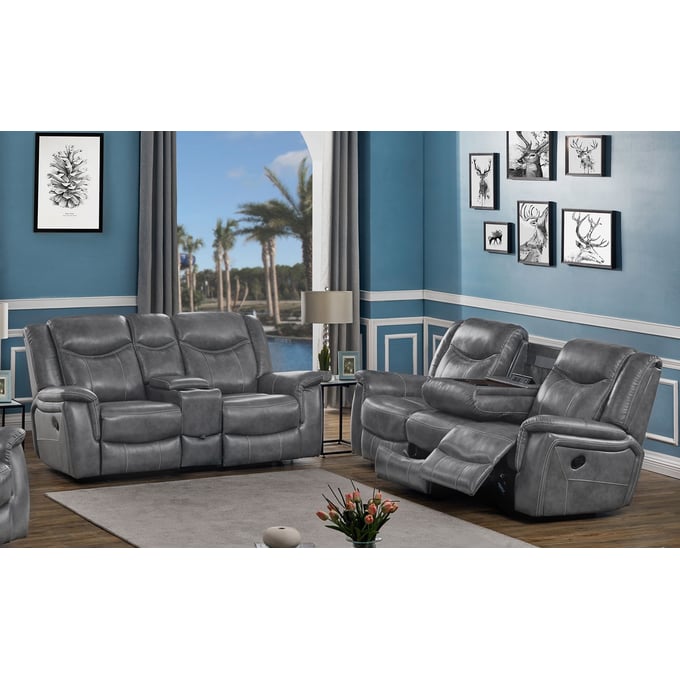 Coaster Furniture Conrad Grey 2pc Living Room Set CST-65035-LR-S2