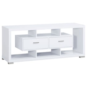 Coaster Furniture Darien White 2 Drawers Rectangular TV Console