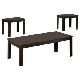 Coaster Furniture Elias Black 3pc Occasional Table Set