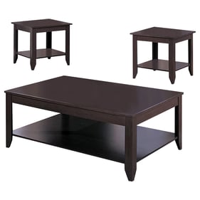 Coaster Furniture Brooks Cappuccino 3pc Occasional Table Set