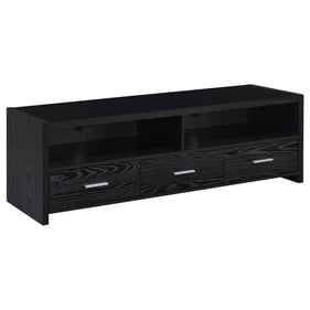 Coaster Furniture Alton Black 62 Inch 3 Drawers TV Console