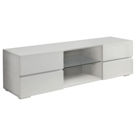 Coaster Furniture Galvin Glossy White 4 Drawers TV Console