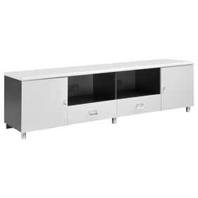 Coaster Furniture Burkett White Grey 2 Drawers TV Console