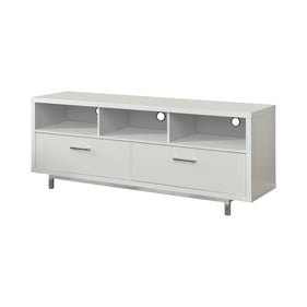 Coaster Furniture Casey White 2 Drawers Rectangular TV Console