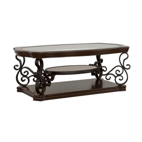 Coaster Furniture Laney Deep Merlot Coffee Table