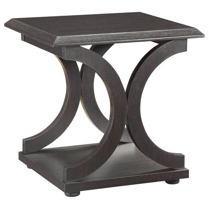 Coaster Furniture Shelly Cappuccino End Table CST-703147