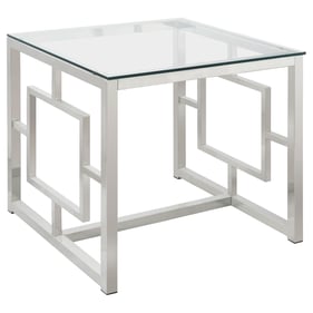 Coaster Furniture Merced Nickel Square End Table