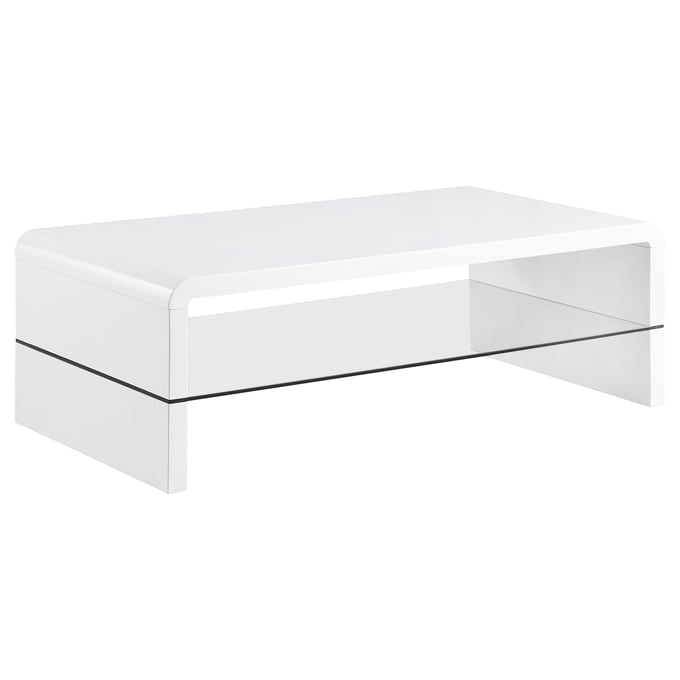 Coaster Furniture Airell White Coffee Table CST-703798