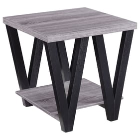 Coaster Furniture Stevens Black Gray End Table