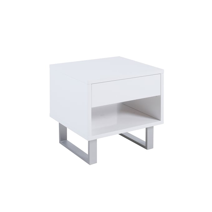 Coaster Furniture Atchison White 1 Drawer End Table CST-705697