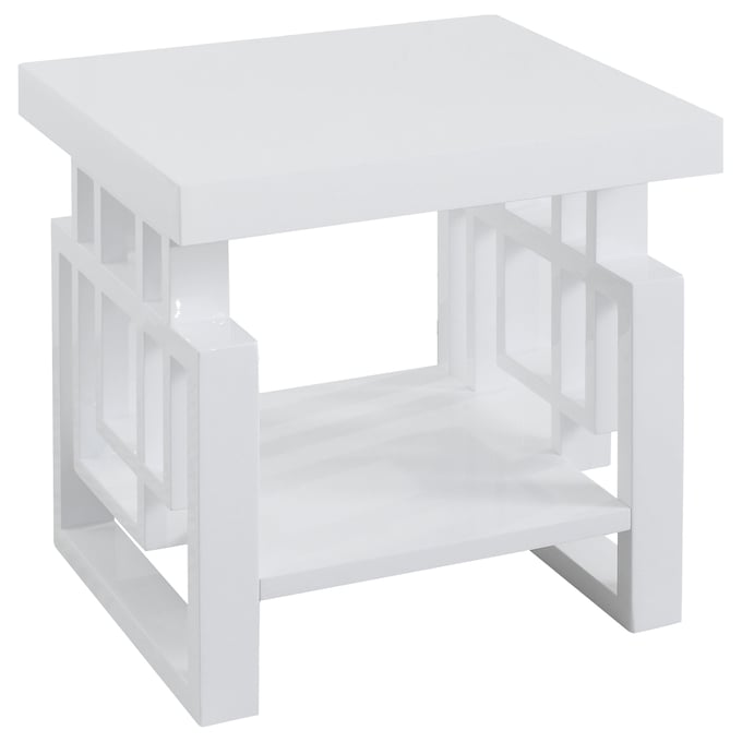 Coaster Furniture Schmitt White Rectangular End Table CST-705707