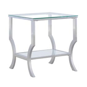 Coaster Furniture Saide Chrome Square End Table