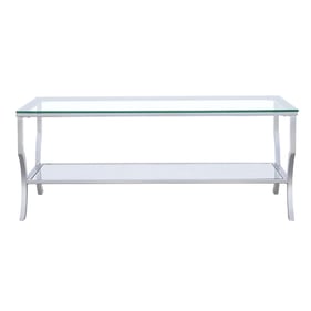 Coaster Furniture Saide Chrome Rectangular Coffee Table