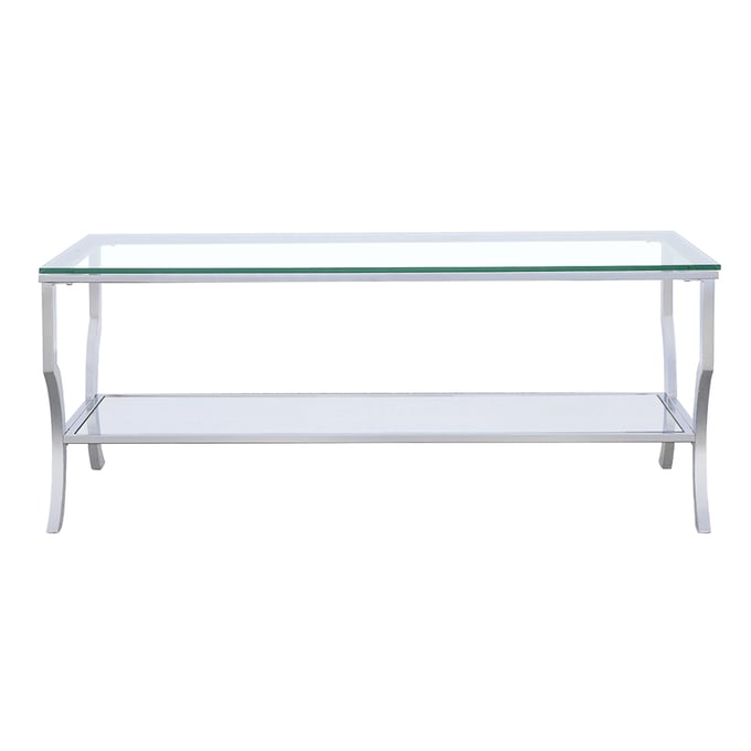 Coaster Furniture Saide Chrome Rectangular Coffee Table CST-720338