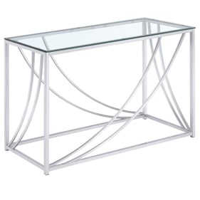 Coaster Furniture Lille Chrome Rectangular Sofa Table