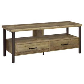 Coaster Furniture Ruston Weathered Pine 59 Inch 2 Drawers TV Console