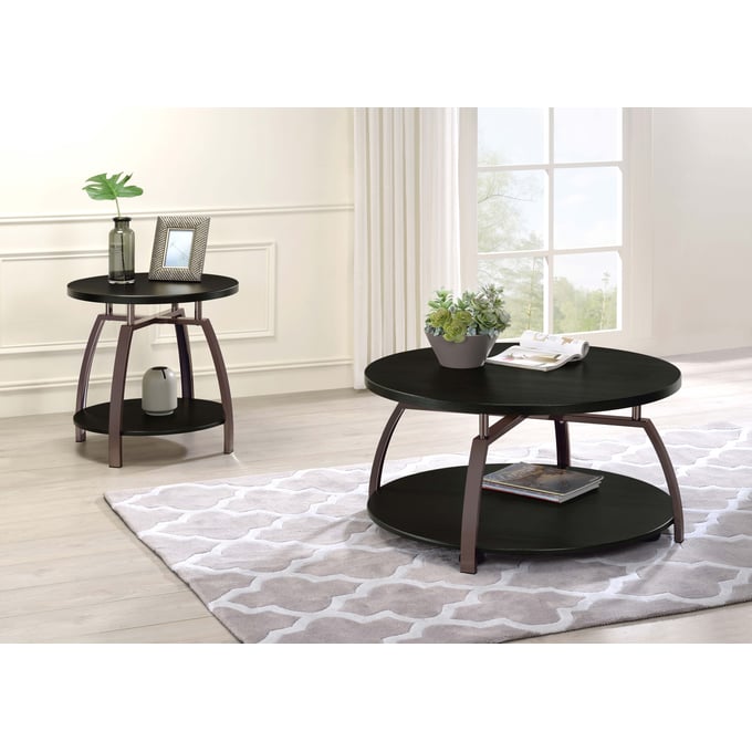 Coaster Furniture Dacre Dark Grey 3pc Coffee Table Set CST-72220-OCT-S1