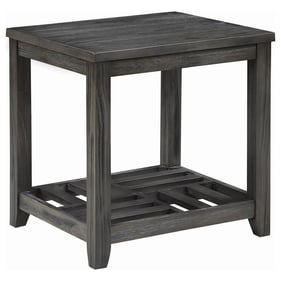 Coaster Furniture Cliffview Grey 1 Shelf Rectangular End Table