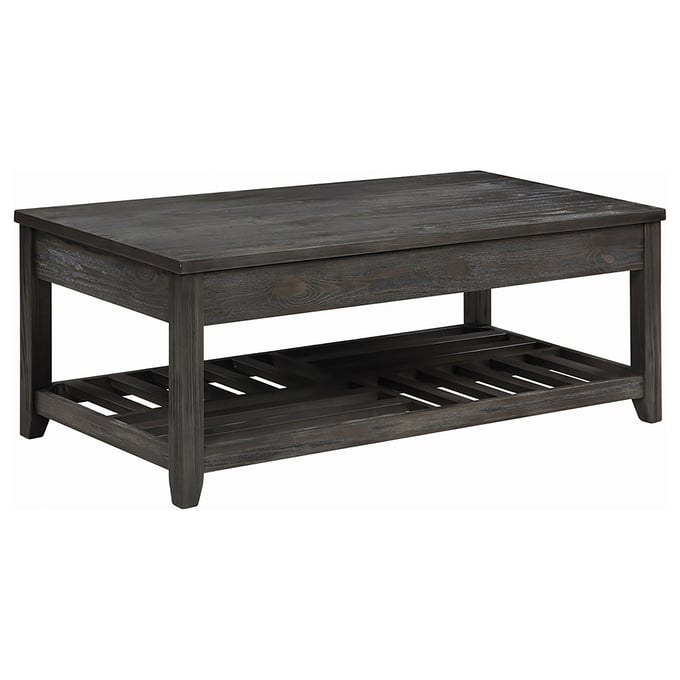 Coaster Furniture Cliffview Grey Lift Top Coffee Table with Storage CST-722288