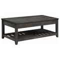 Cliffview Lift Top Coffee Table with Storage Cavities Grey