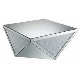 Coaster Furniture Amore Clear Square Coffee Table