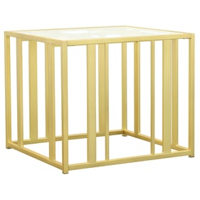 Coaster Furniture Adri Matte Brass End Table