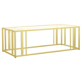 Coaster Furniture Adri Matte Brass Coffee Table