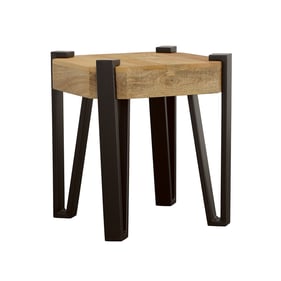 Coaster Furniture Winston Natural Matte Black End Table