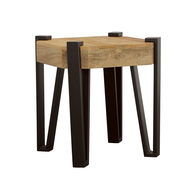 Coaster Furniture Winston Natural Matte Black End Table CST-724117