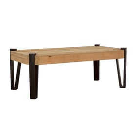 Coaster Furniture Winston Natural Matte Black Coffee Table