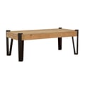 Winston Wooden Rectangular Top Coffee Table Natural and Matte Black