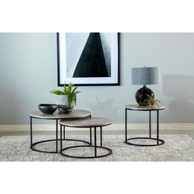 Coaster Furniture Lainey Grey 3pc Nesting Coffee Table Set