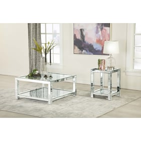 Coaster Furniture Valentina Mirror 3pc Coffee Table Set