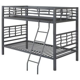 Coaster Furniture Fairfax Gunmetal Twin Over Twin Bunk Bed