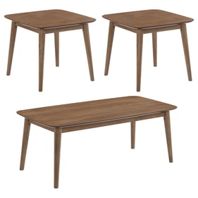 Coaster Furniture Radley Natural Walnut 3pc Occasional Table Set