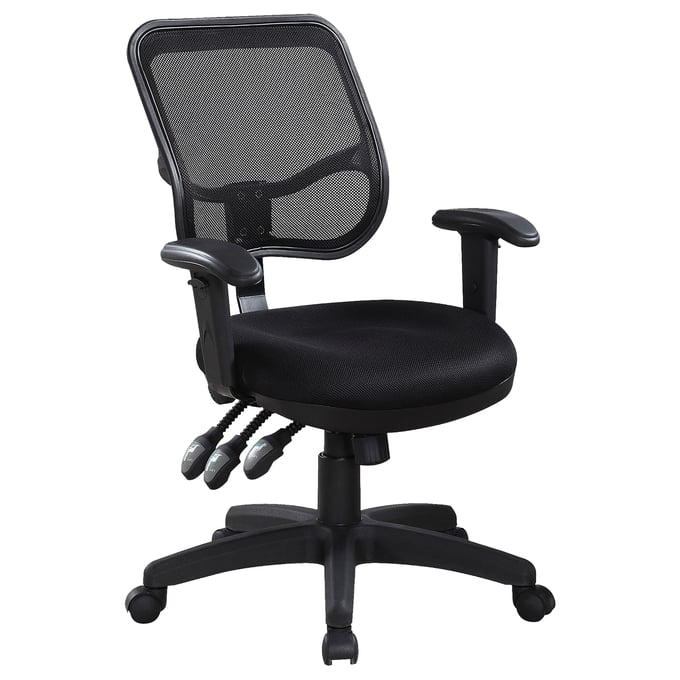 Coaster Furniture Rollo Black Adjustable Height Office Chair CST-800019