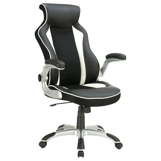 Coaster Furniture Dustin Black White Adjustable Height Office Chair CST-800048